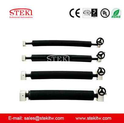 Rodas de transportador de borracha preta STEKI 100 mm Diâmetro do eixo perfeito para sistemas de transportador