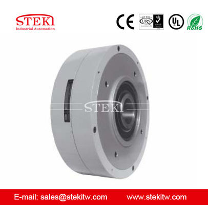 24v DC Magnetic Powder Brake Design de eixo oco para aplicações de controle de tensão
