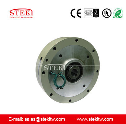 24v DC Magnetic Powder Brake Design de eixo oco para aplicações de controle de tensão